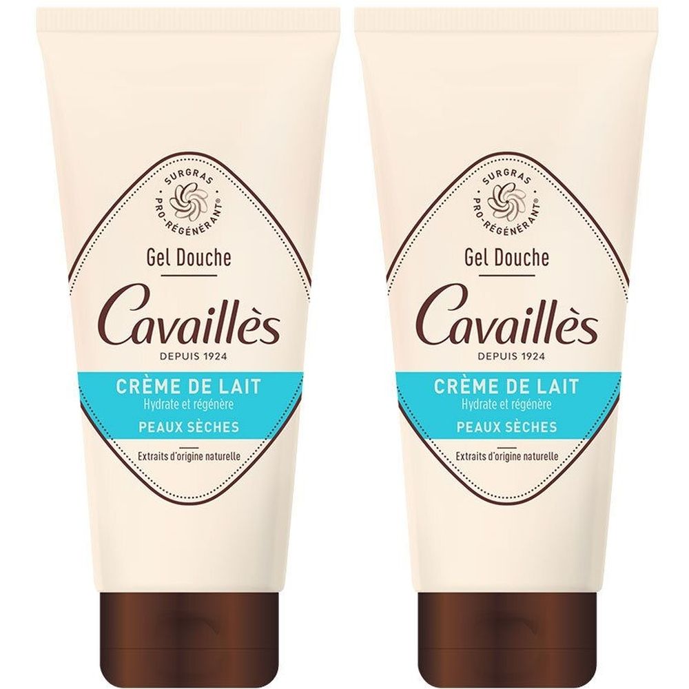 Rogé Cavaillès Hydratant Crème DE Lait - Gel douche hydratant. tube 200 ml x2 2x200 Milch
