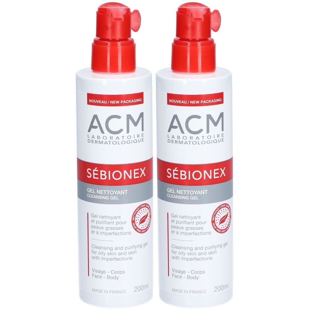 Sebionex GEL Moussant - Gel moussant purifiant. fl 200 ml x2 2x200 Waschgel