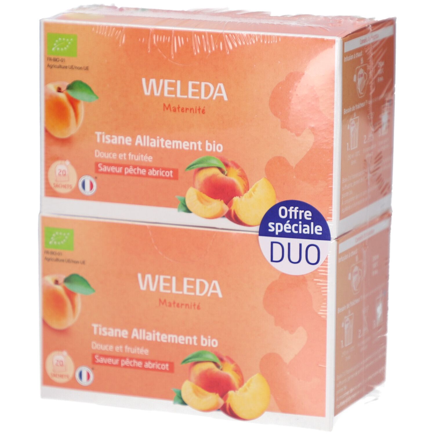 Weleda Stilltee Pfirsich Aprikose Bio 2 x 20 Beutel
