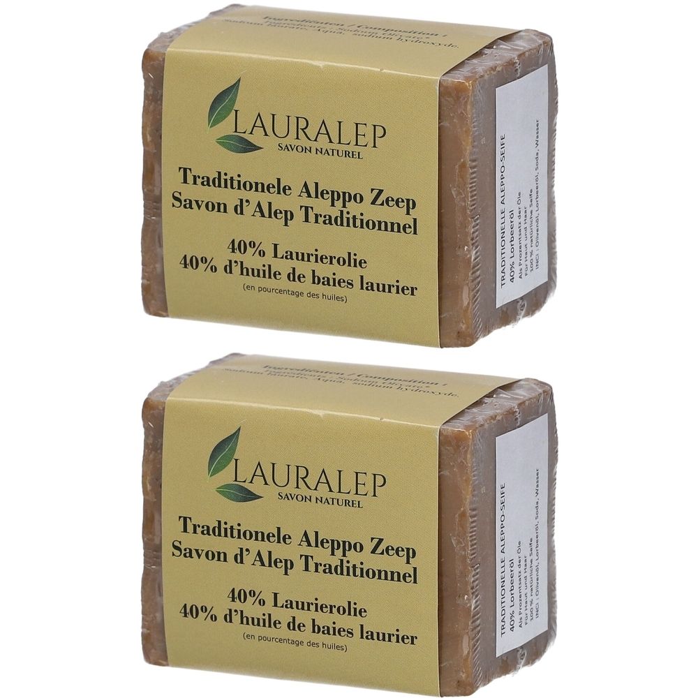 LAURALEP Savon d'Alep 40 % laurier