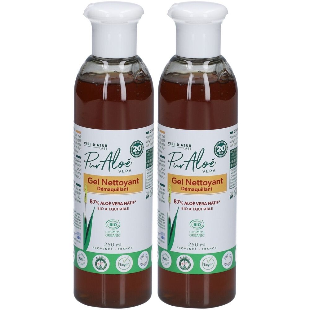 CIEL D'AZUR PurAloé Gel Nettoyant Démaquillant