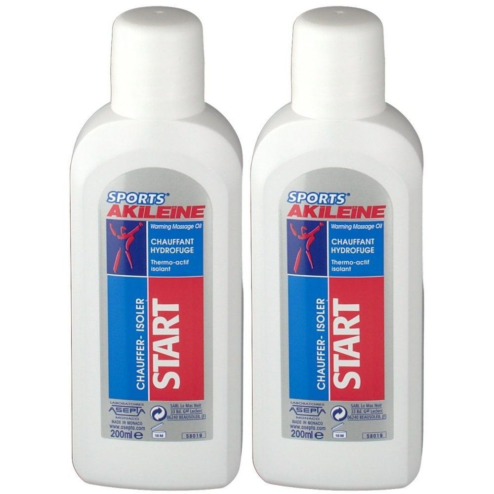 Akileïne Sports® START Huile chauffante hydrofuge