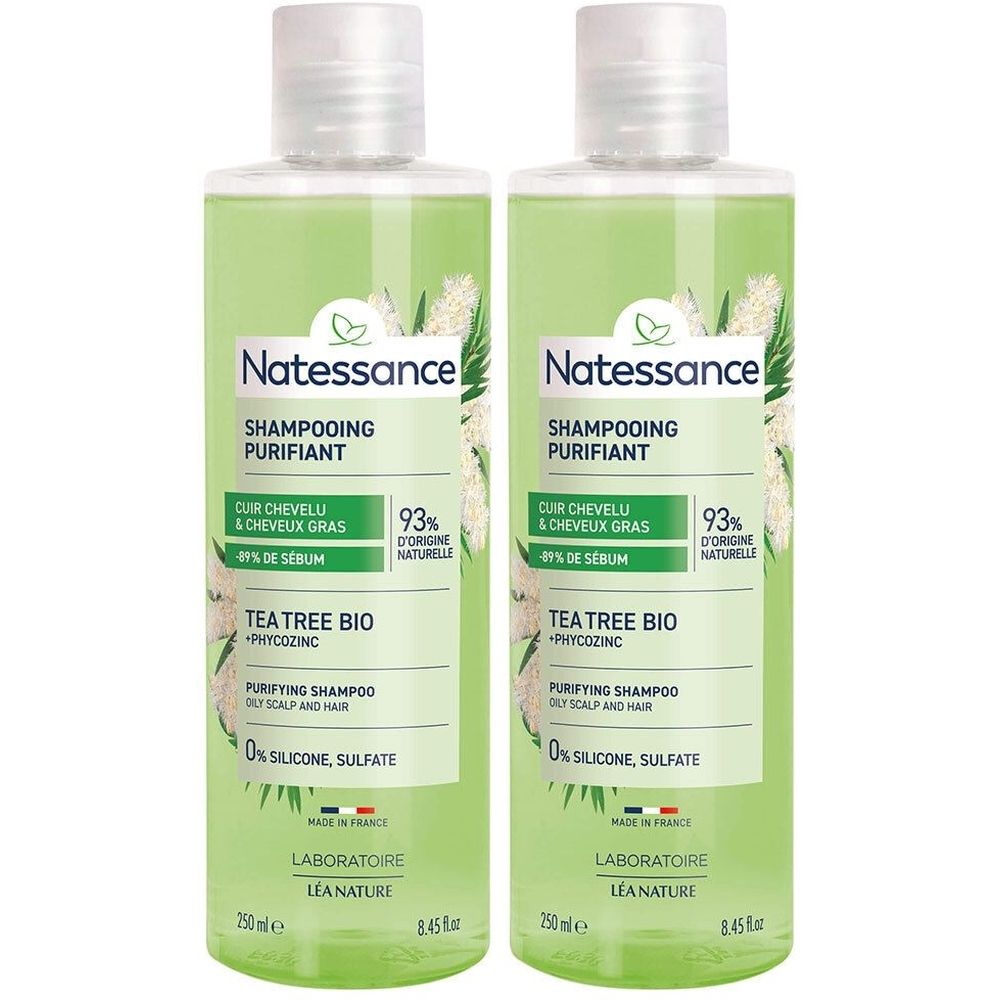Natessance Shampooing Équilibrant Détoxifiant Tea Tree