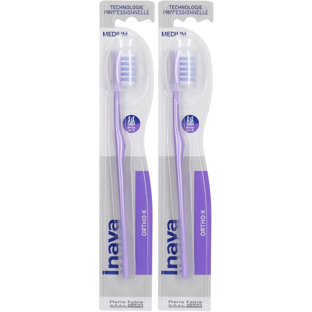 Inava Ortho-X Brosse à dents orthodontique medium