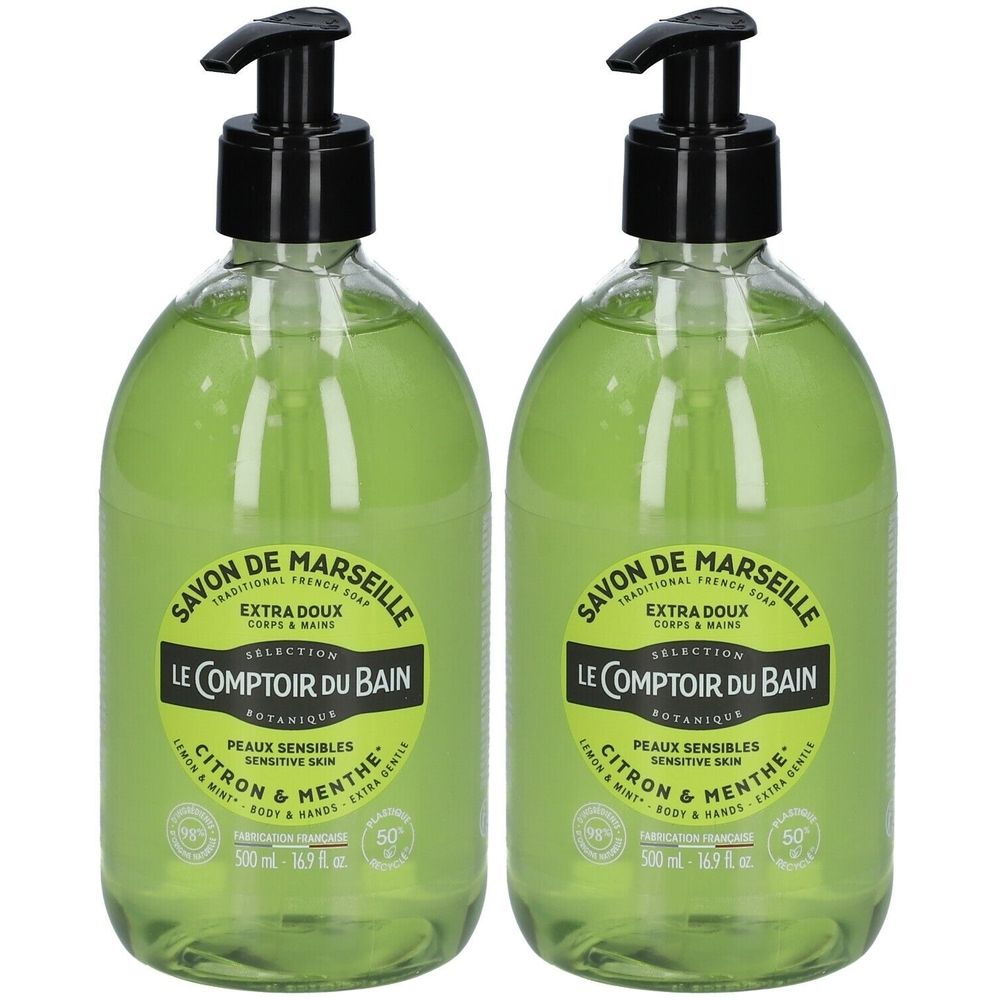 Le Comptoir du Bain Savon Traditionnel de Marseille Citron Menthe