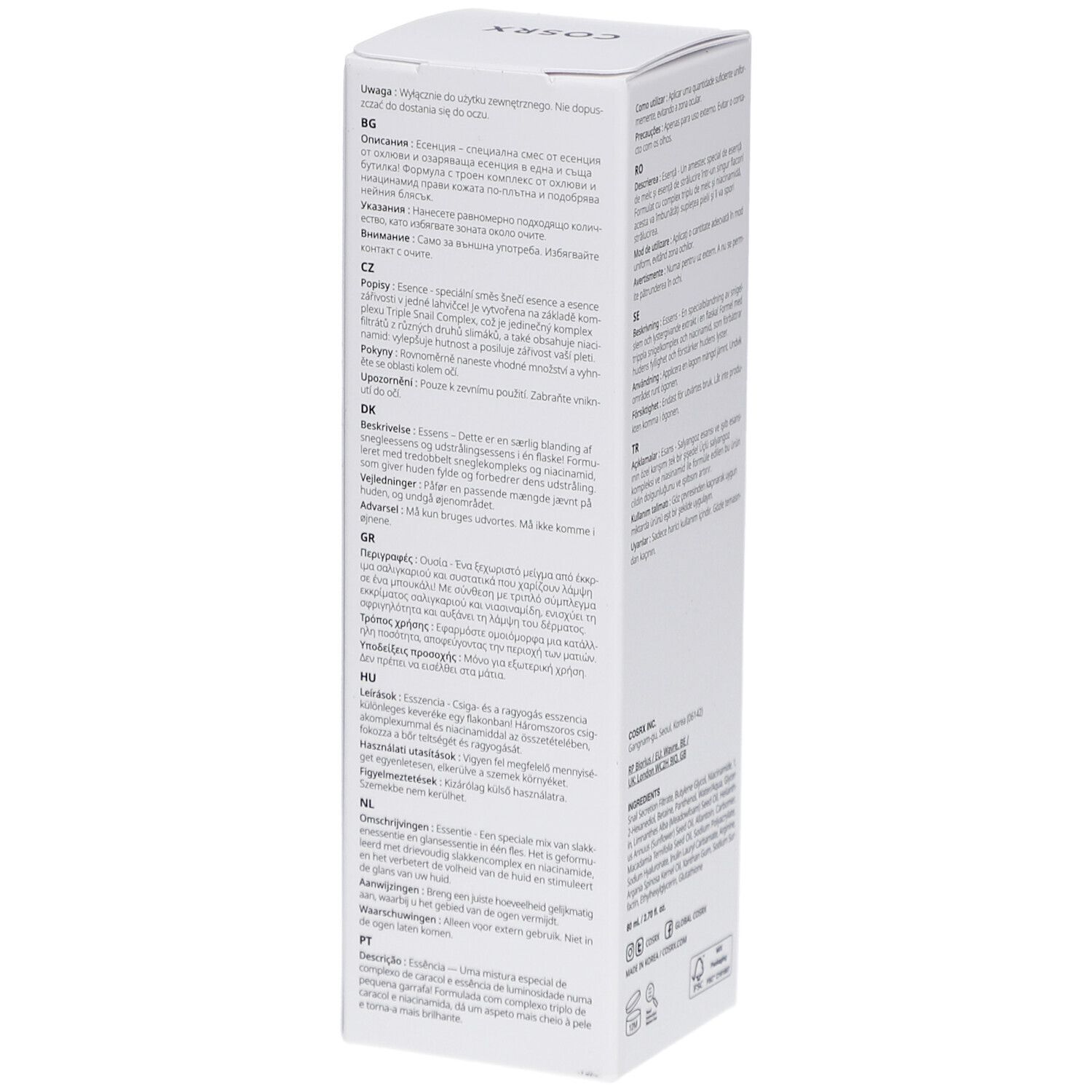 COSRX Erweiterte Schnecke Glanz Dual Essenz