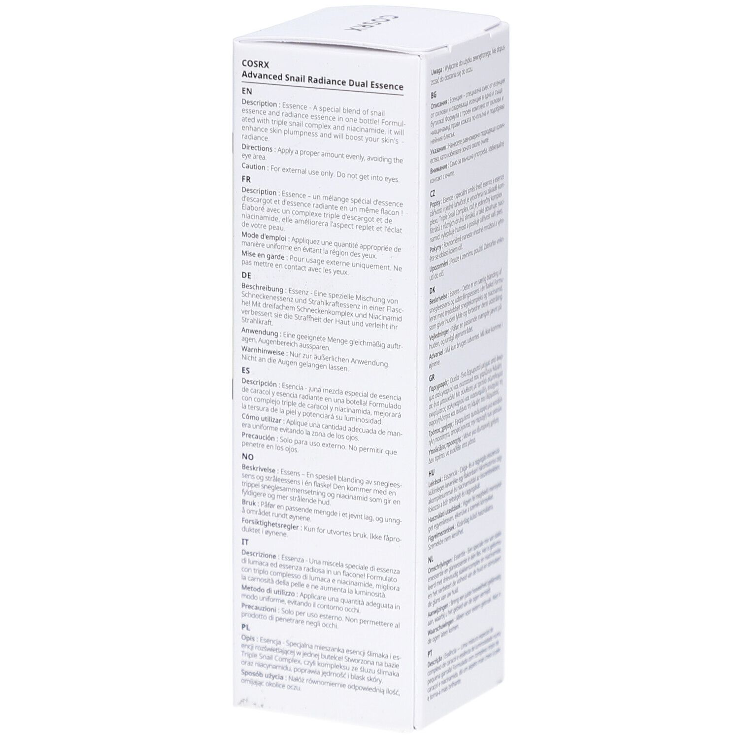 COSRX Erweiterte Schnecke Glanz Dual Essenz