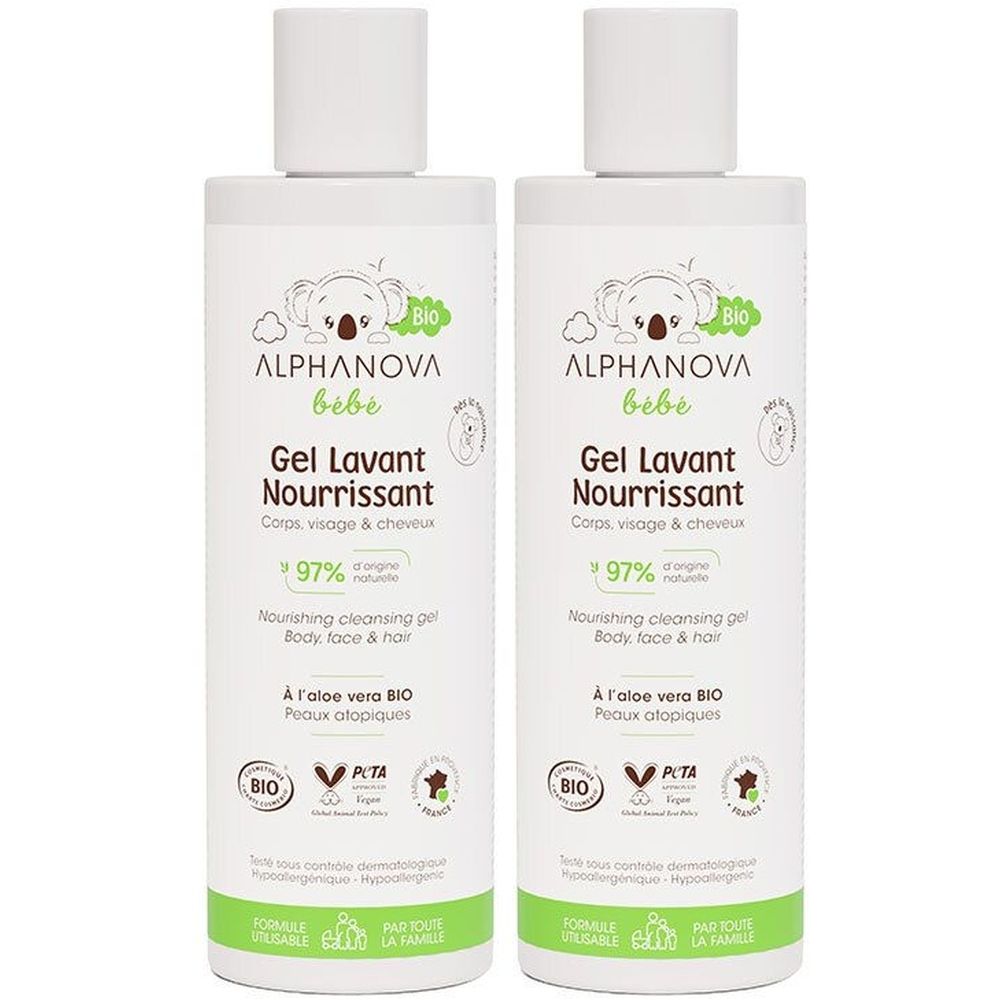 ALPHANOVA Bébé Gel Lavant Nourrissant