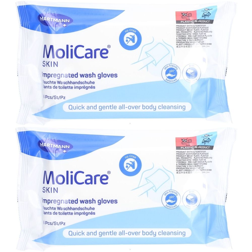 Hartmann MoliCare Skin Imprägnierte Waschhandschuhe