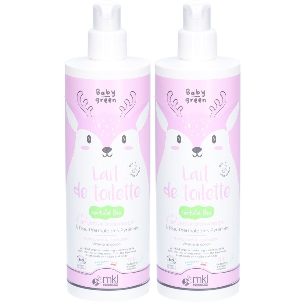 mkl Baby Green Lait de Toilette Douceur d'oranger