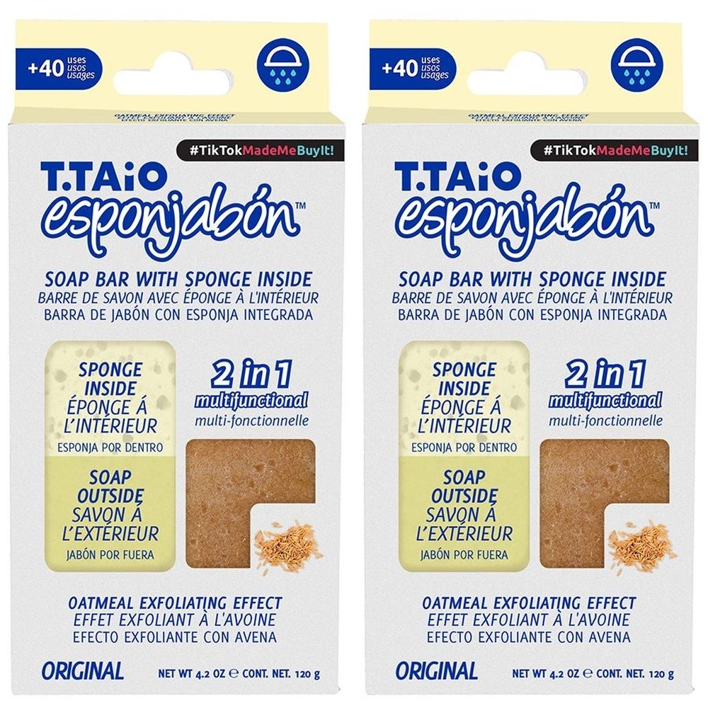 ESPONJABON EPONGE SAVON AVOINE x2