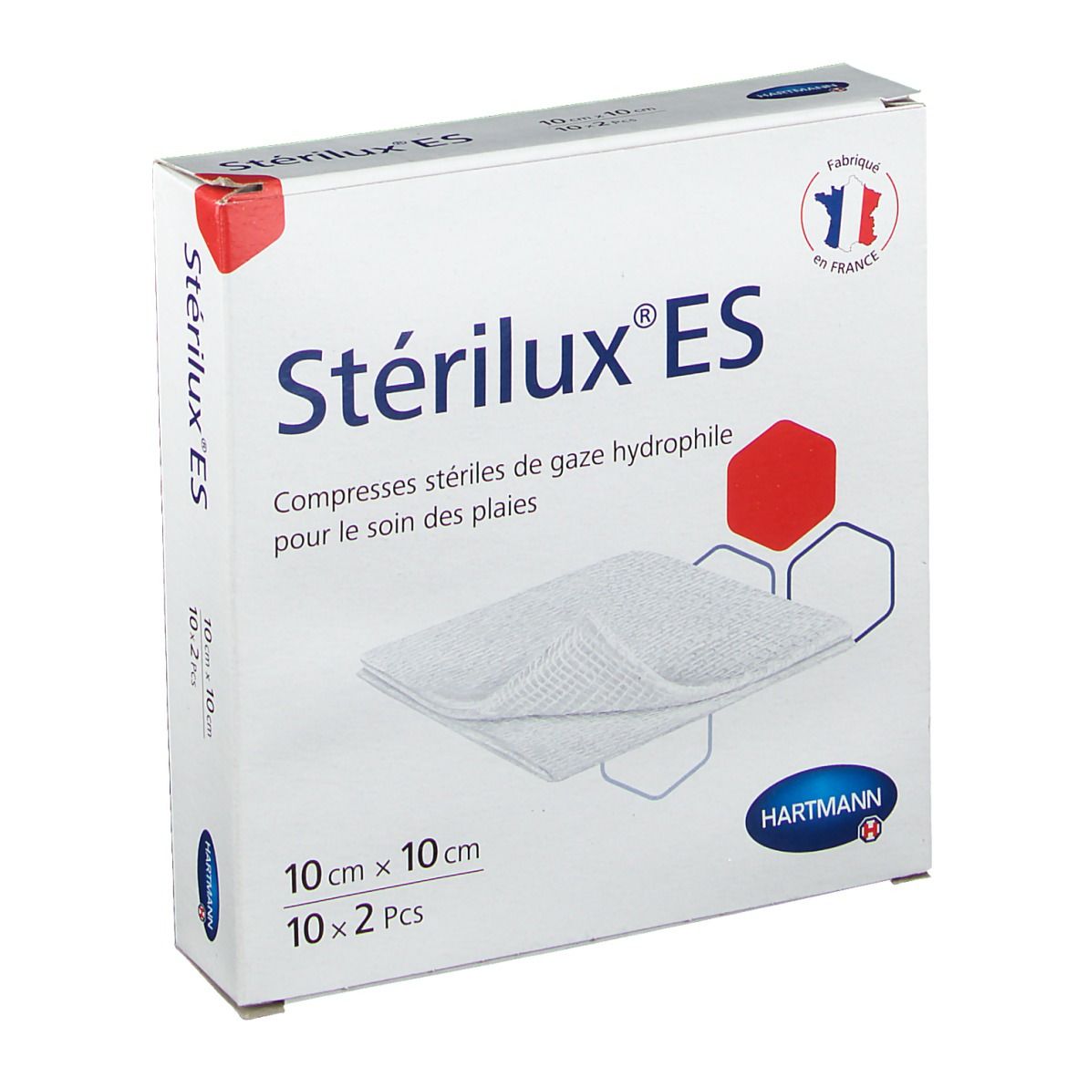 Hartmann Stérilux® ES Compresses de gaze stériles 10 cm x 10 cm
