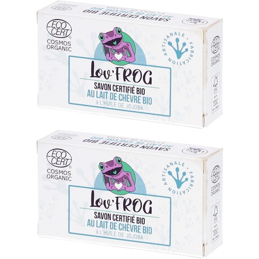 Lov'Frog Savon Certifié Bio au Lait de Chèvre Bio