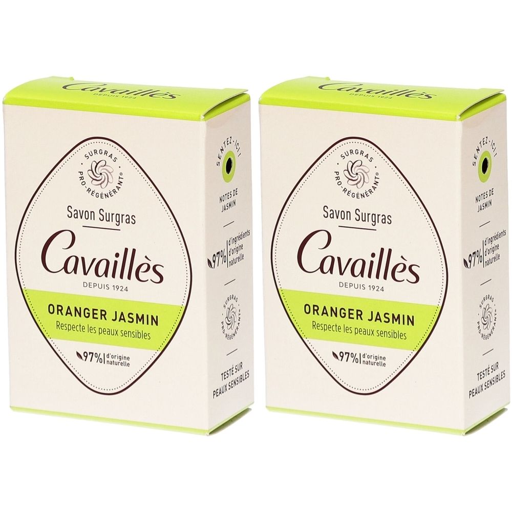 CAVAILLES Savons Surgras Oranger et Jasmin