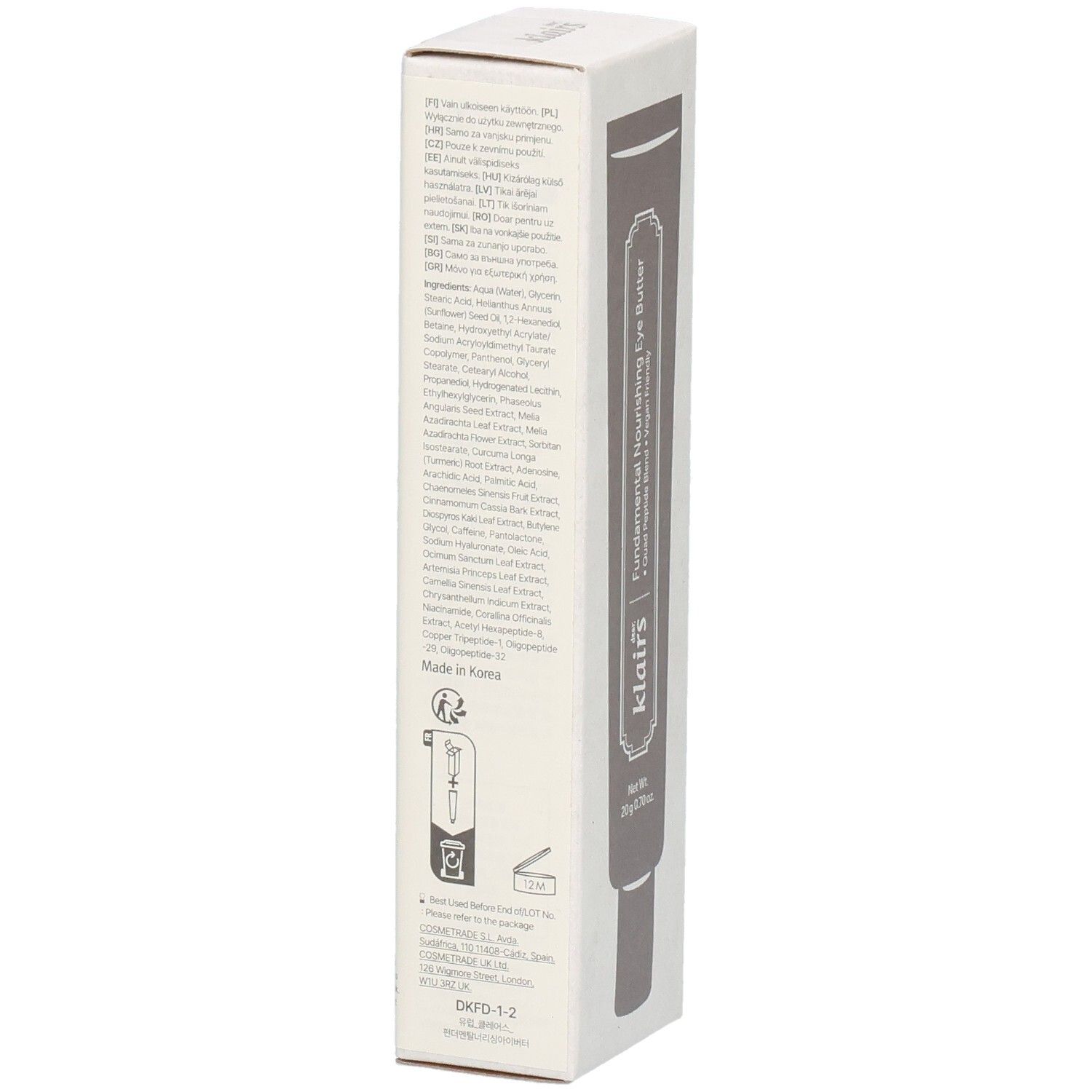 dear Klairs Fundamental Nourishing Eye Butter