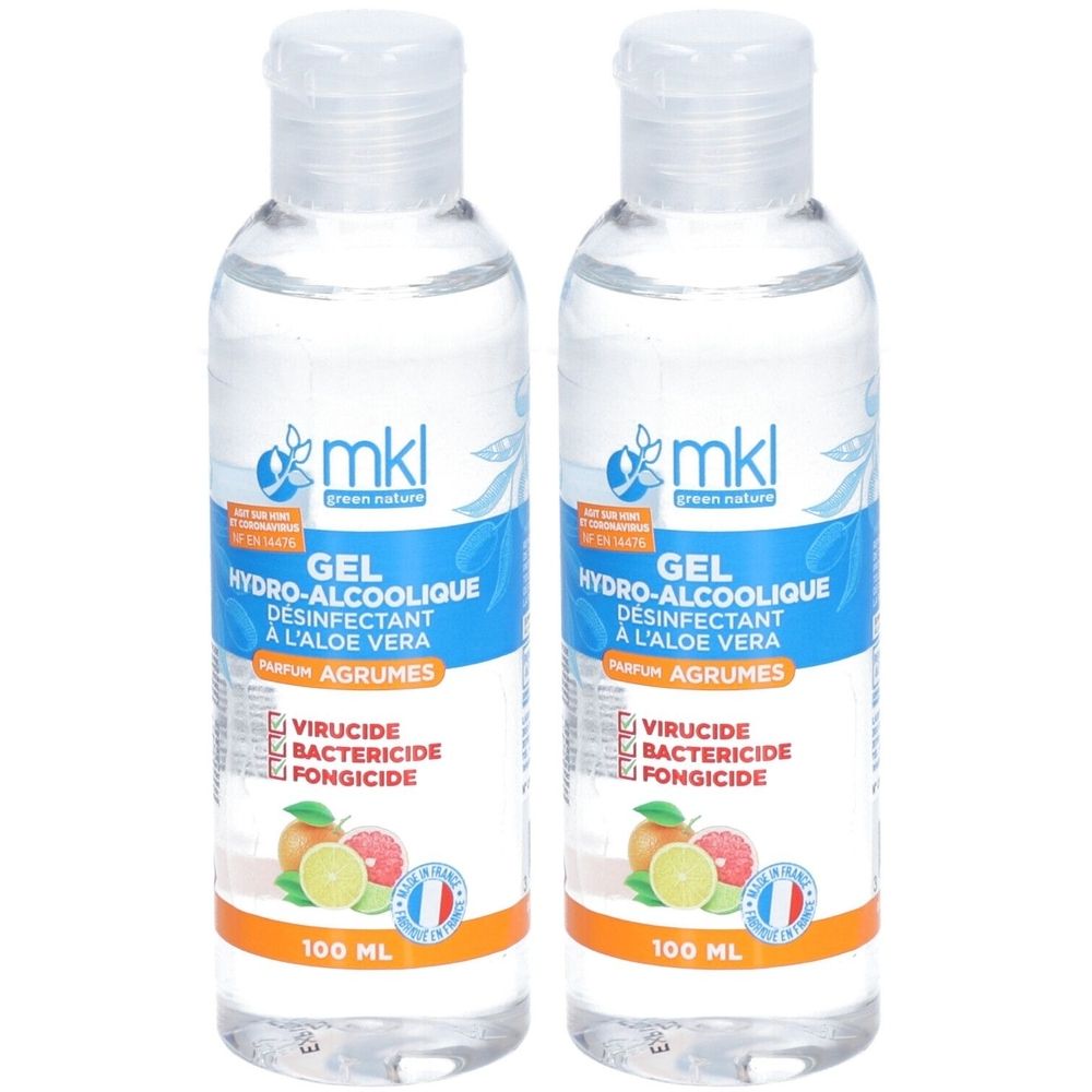 MKL Green Nature Gel Hydro-Alcoolique Agrumes
