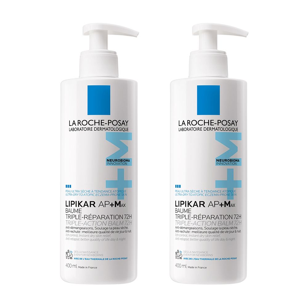 La Roche Posay Lipikar AP+MAX Baume Corps Relipidant Triple Réparation 400ml