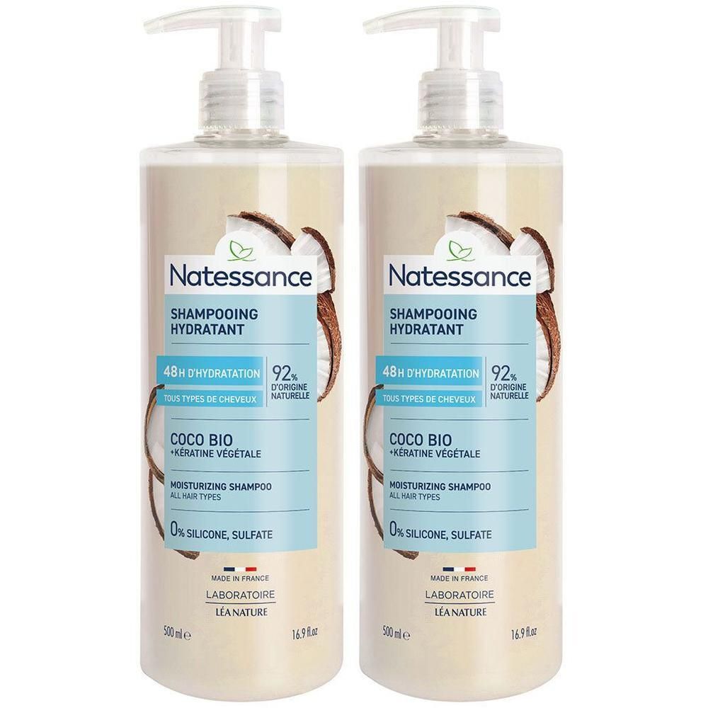Natessance Hydraterende Shampoo Zachte Kokos