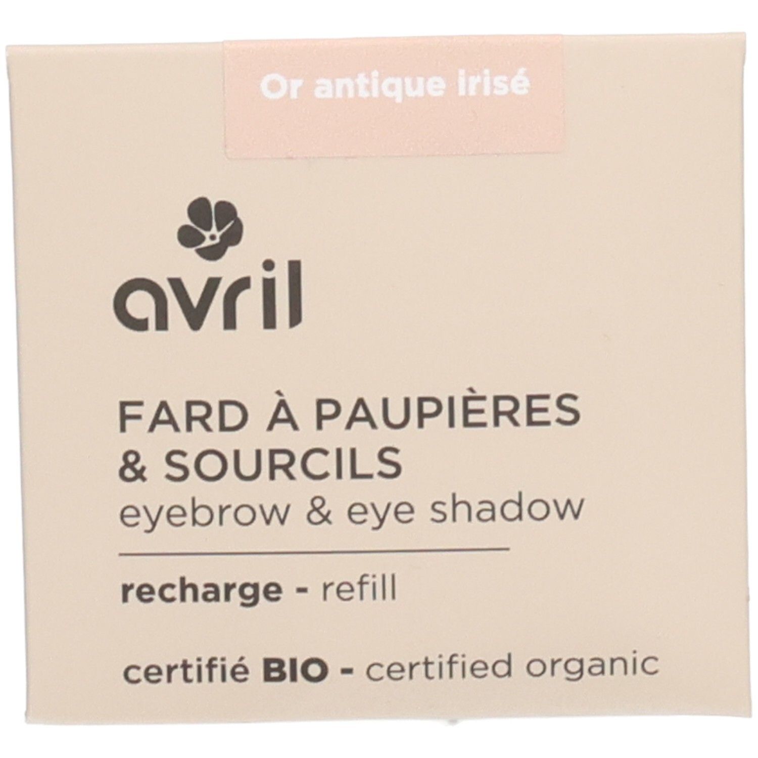 Recharge fard à paupières Or antique irisé Certifiée bio 3 g Make up
