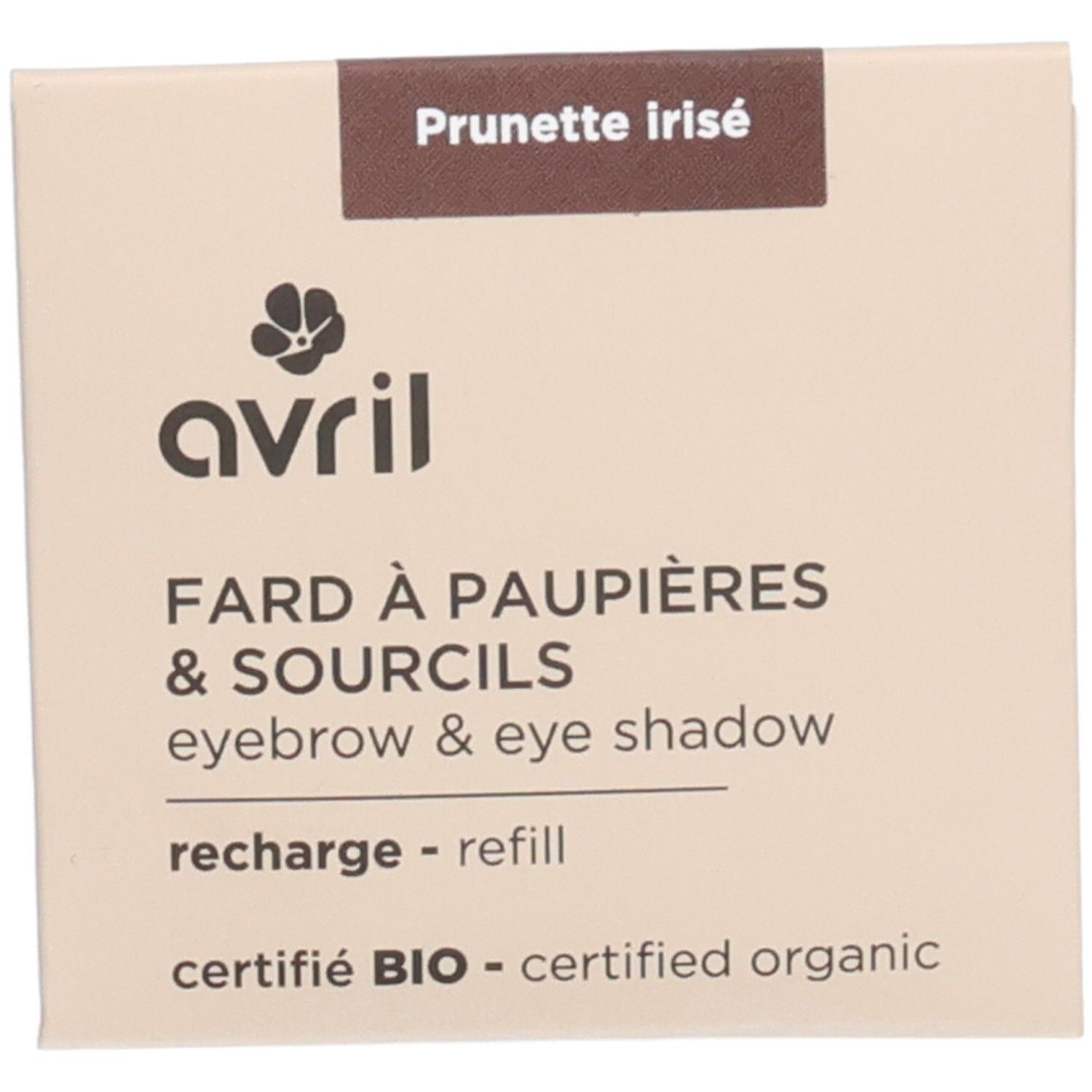 Recharge fard à paupières Prunette irisé Certifiée bio 3 g Make up