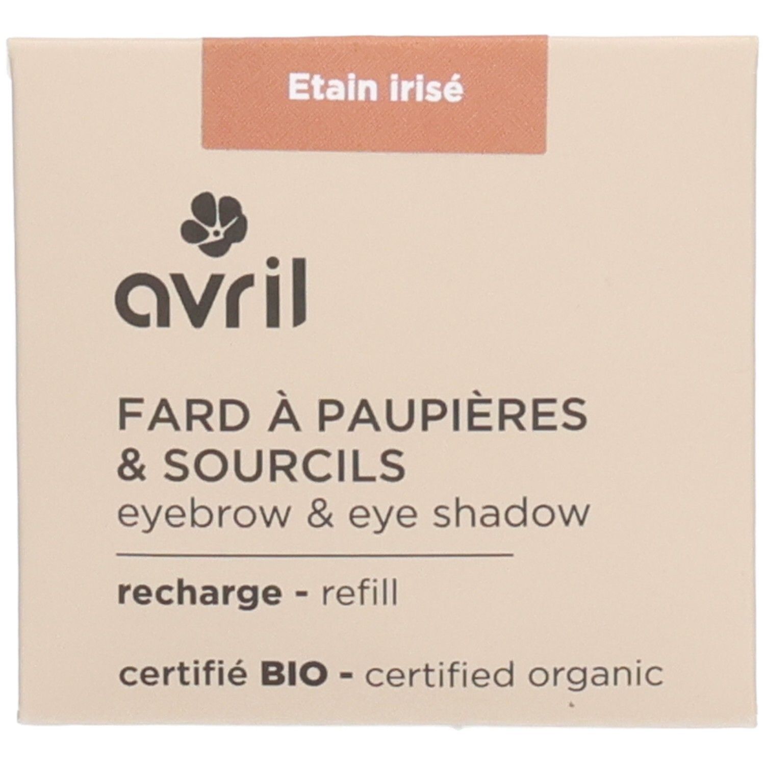Recharge fard à paupières Etain irisé Certifiée bio 3 g Make up