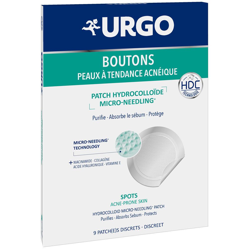 Urgo Boutons Patch Hydrocolloïde Micro Needling - Patch. bt 9 St Pflaster