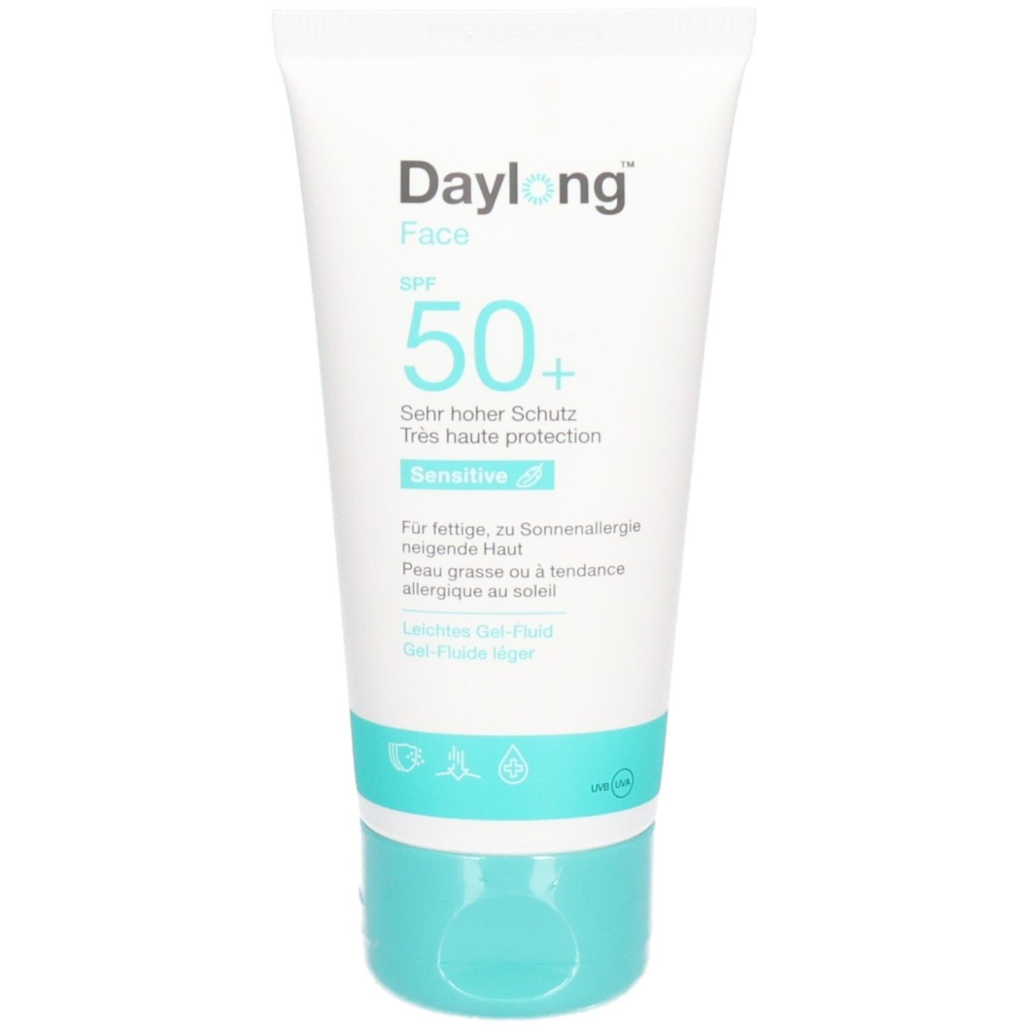Daylong Sensitive Face Gel-Fluid SPF 50+ 50Ml 50 ml Creme