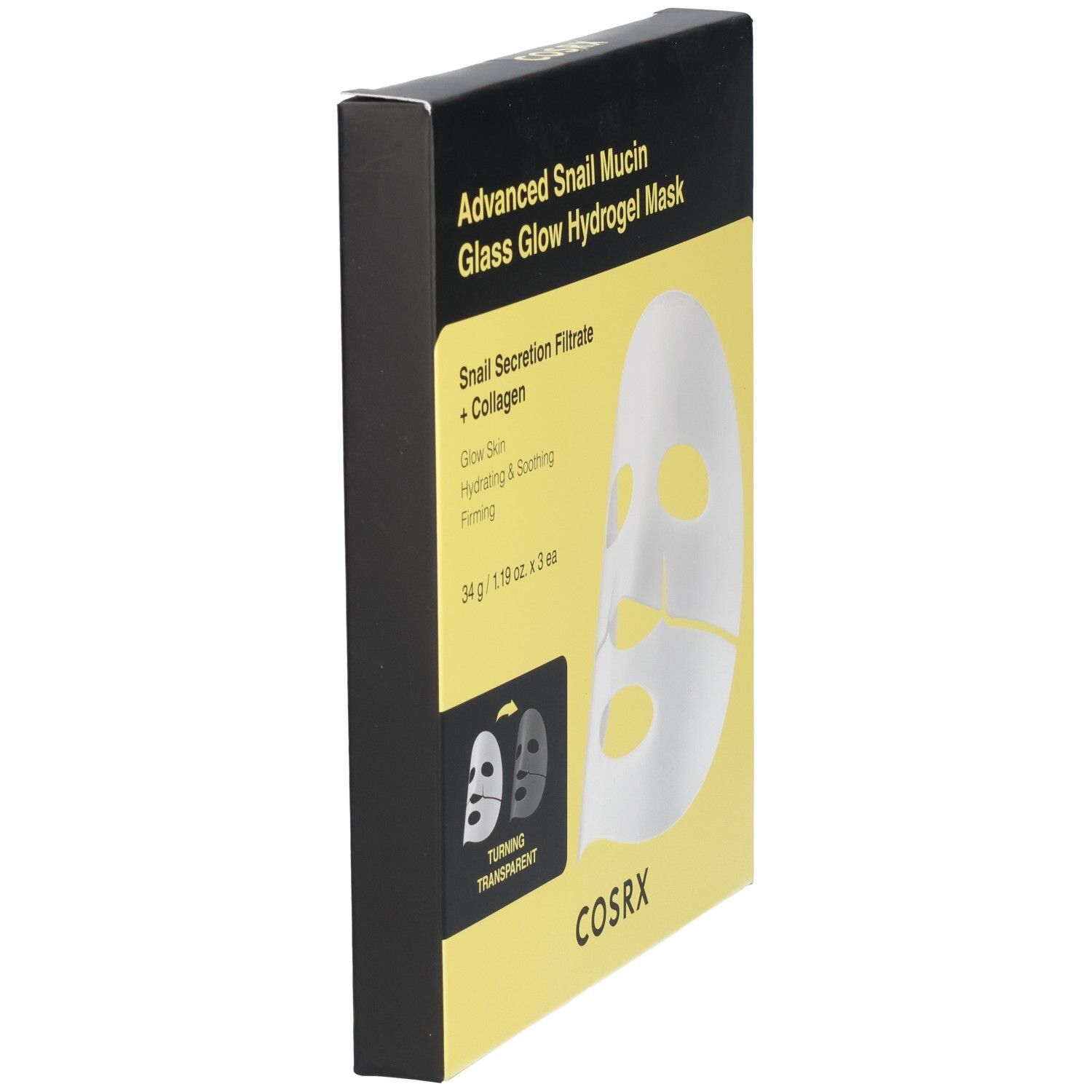 CosRx Advanced Snail Mucin Glass Glow Hydrogel Face Mask 34g