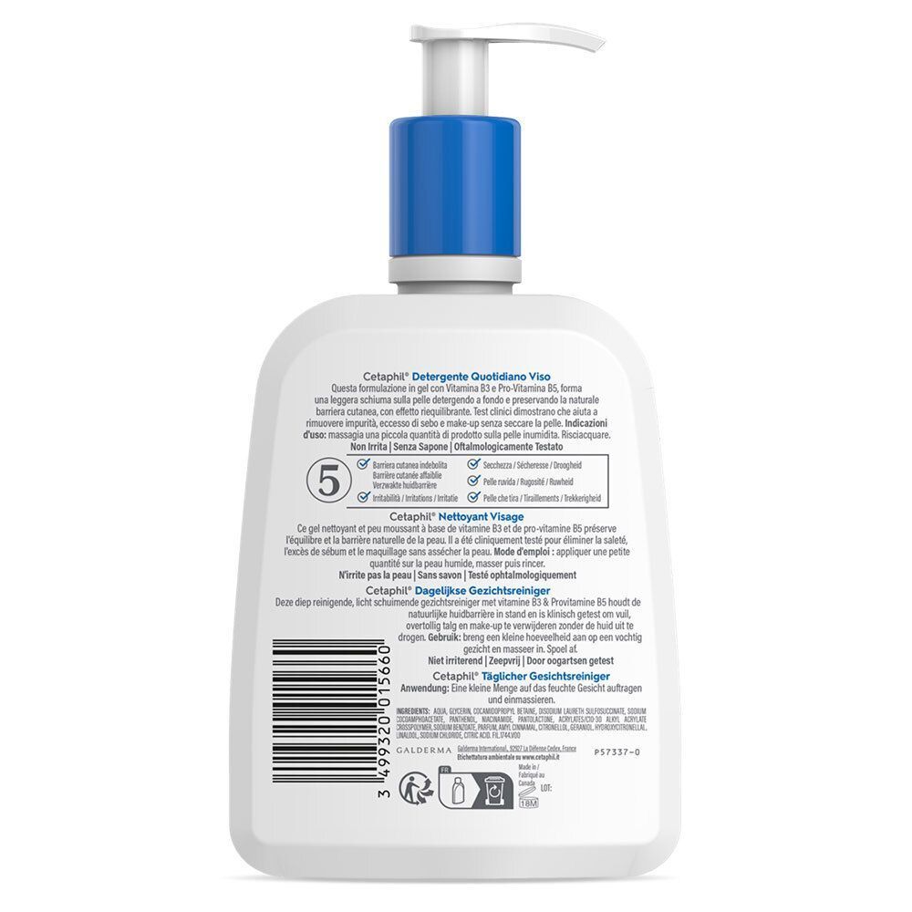 CETAPHIL® Nettoyant visage peaux sensibles mixtes à grasses