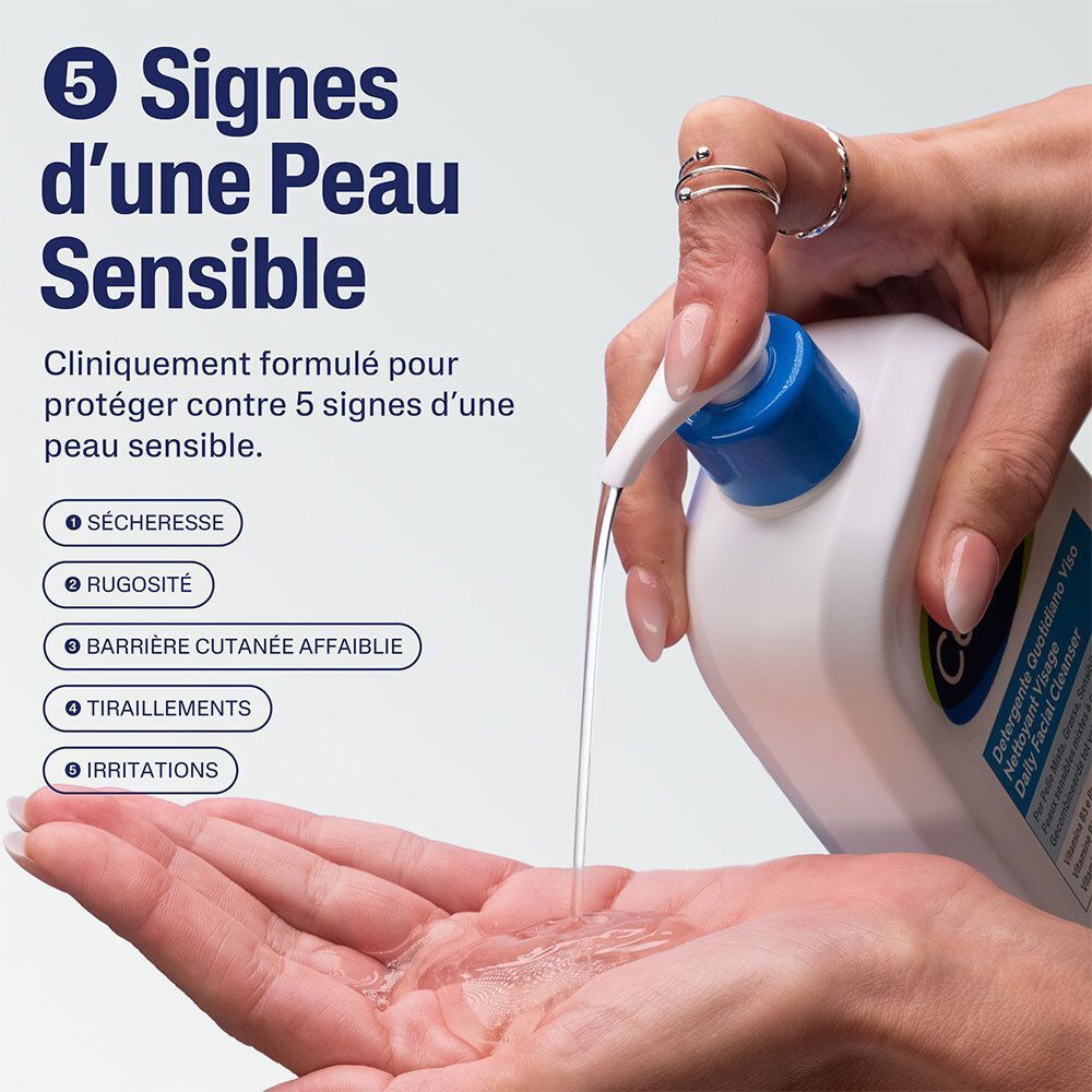 CETAPHIL® Nettoyant visage peaux sensibles mixtes à grasses