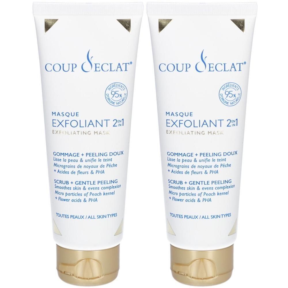 Coup d'Éclat Masque Exfoliant 2 en 1