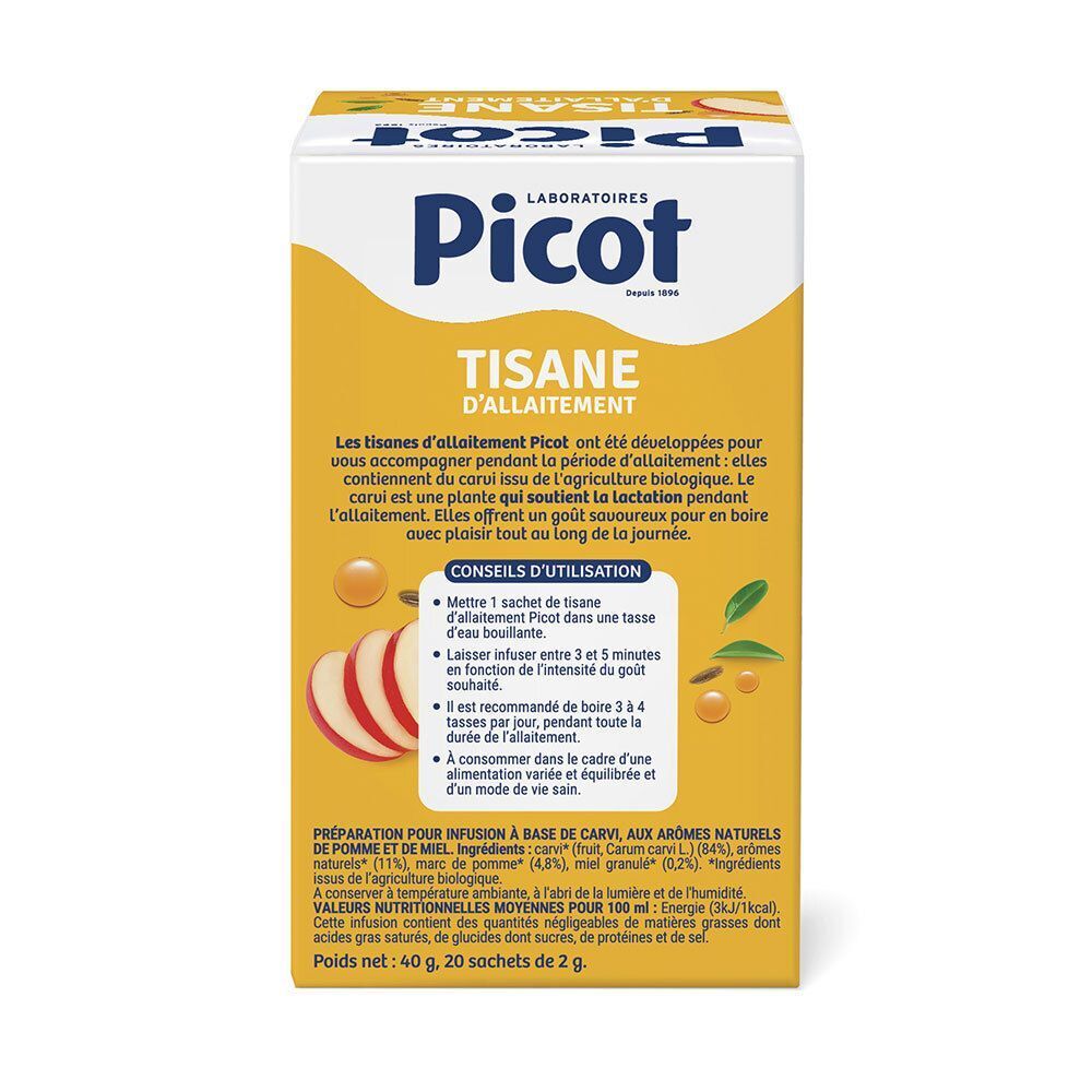 Laboratoires Picot Tisane d'Allaitement Saveur Pomme-Miel