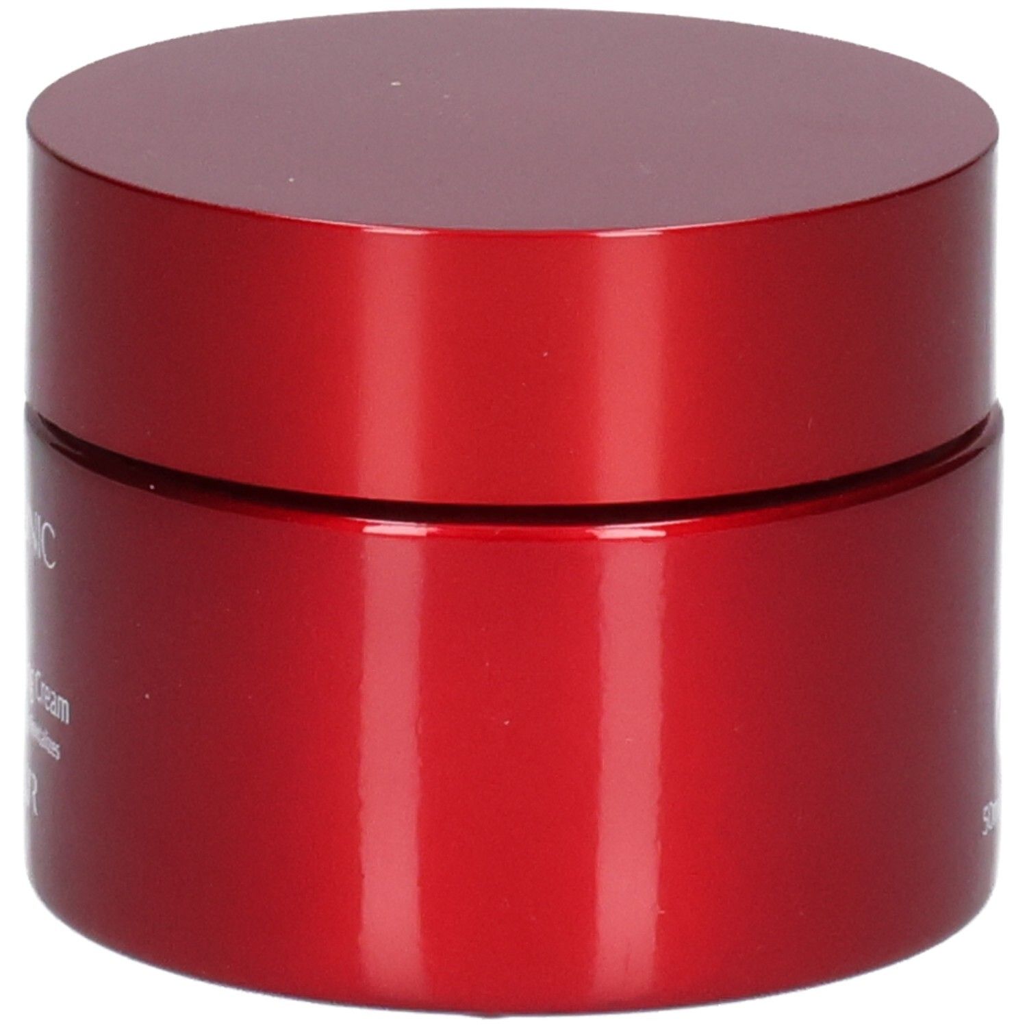 Rote Dose Hyaluronsäure Intensive Anti-Aging Creme, Seitenansicht. Beschriftung: HYALUXIR.
