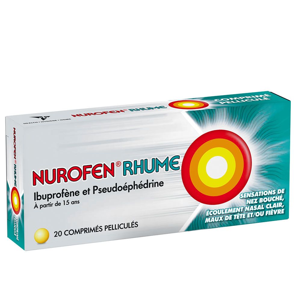 Nurofen Rhume Ibuprofène et Pseudoéphédrine 200mg/30mg