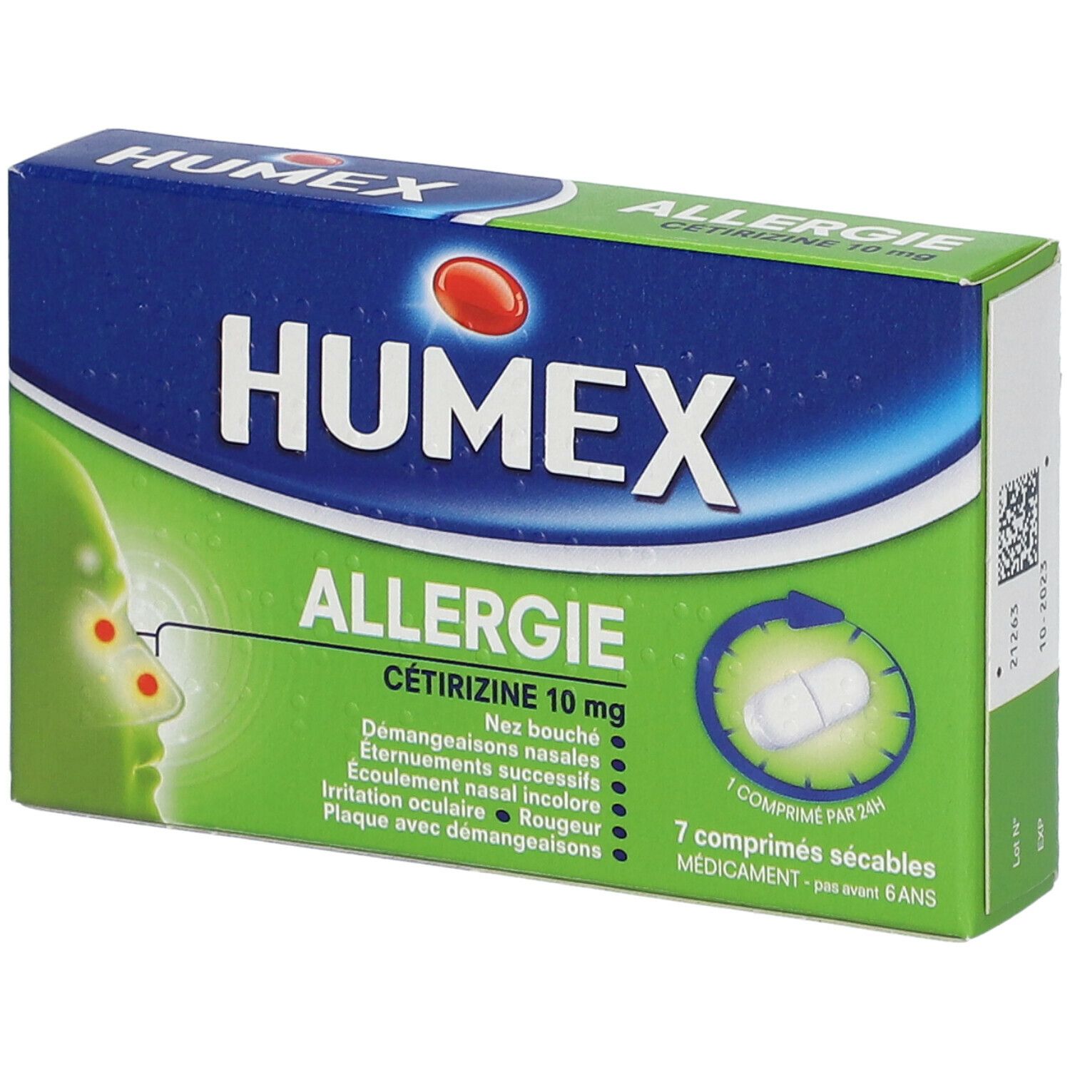 Humex Allergie Cétrizine 10 mg