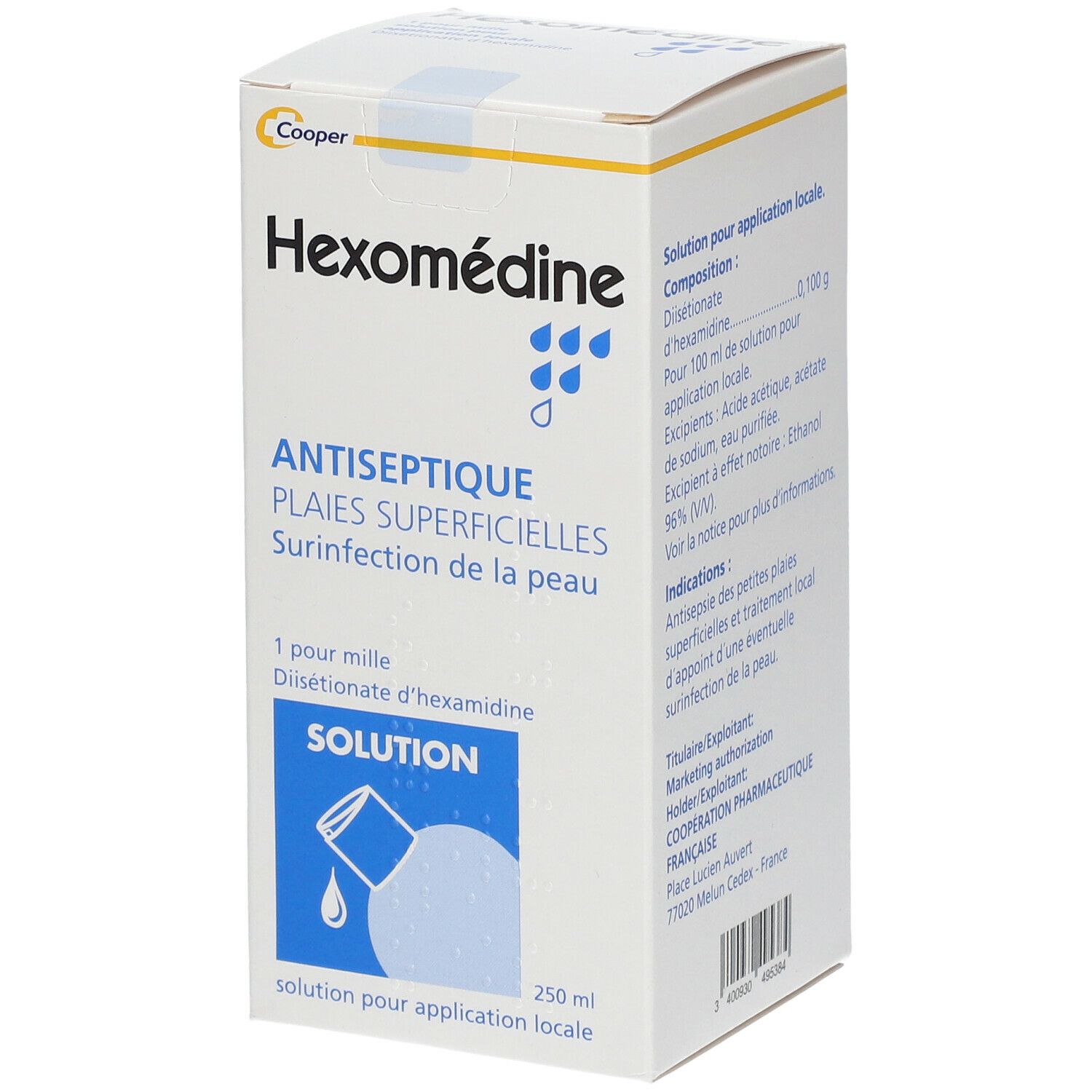 Hexomedine Solution 250Ml NF