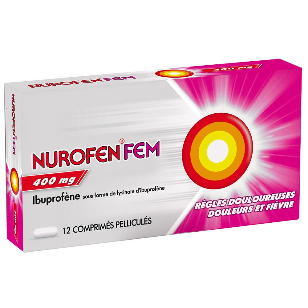 NurofenFem Ibuprofène - Règles Douloureuses - 400mg