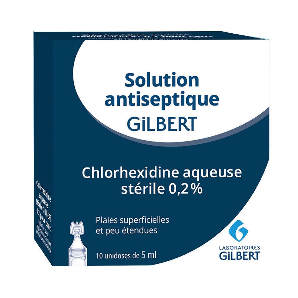 Laboratoires+Gilbert+Chlorhexidine+aqueuse+sterile+0.2%25+Solution+antiseptique+GiLBERT