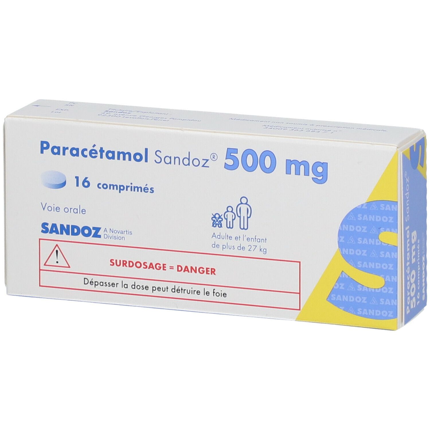 Paracétamol Sandoz® 500 mg