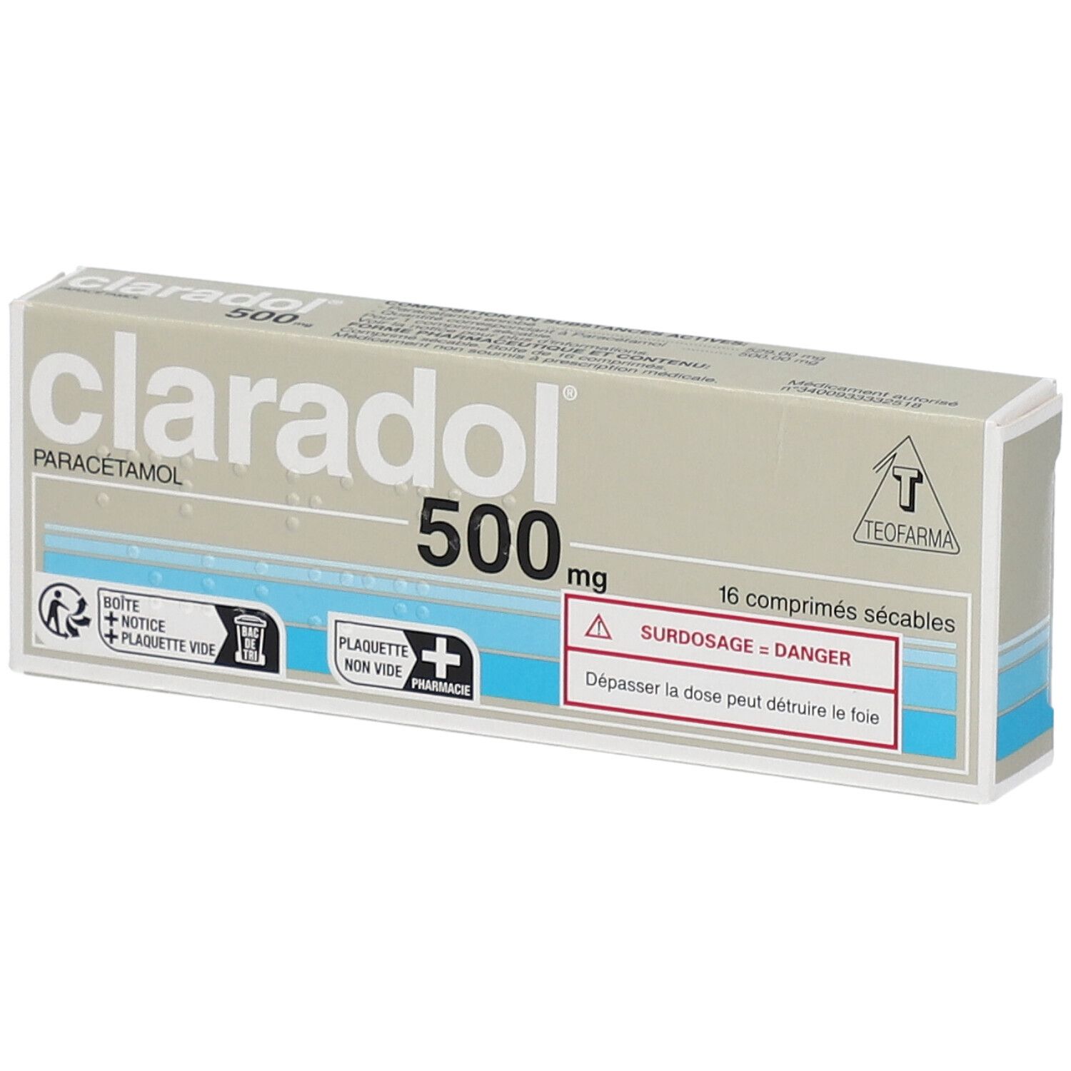 Claradol® Paracétamol 500 mg