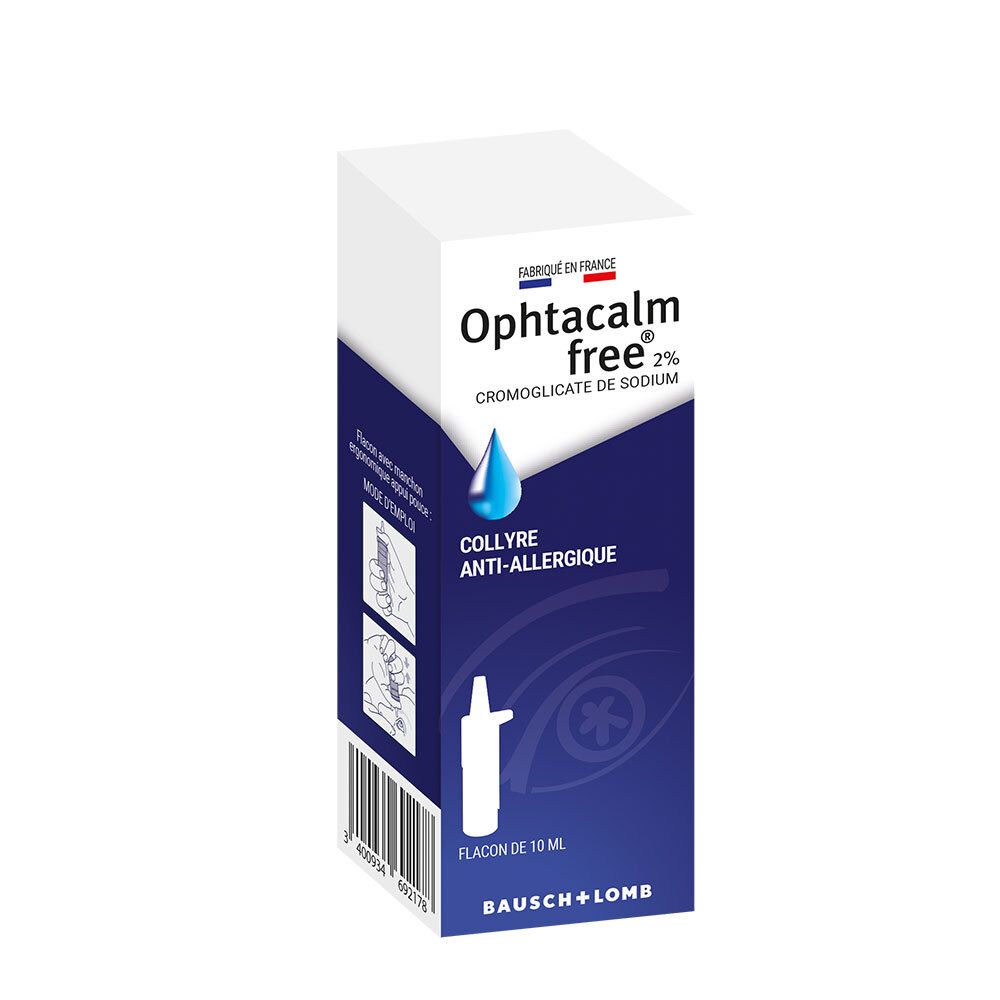 Opthacalm Free Collyre Anti-Allergique Flacon