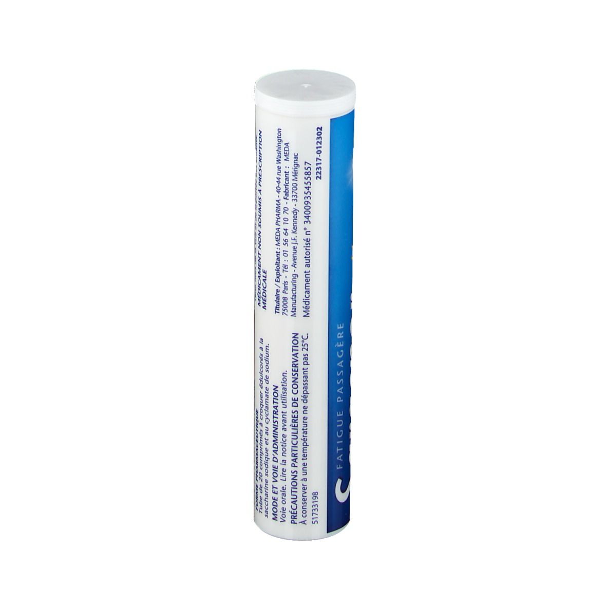 Tube de Sargenor à la vitamine C sans sucre. Informations sur l'utilisation et le stockage.
