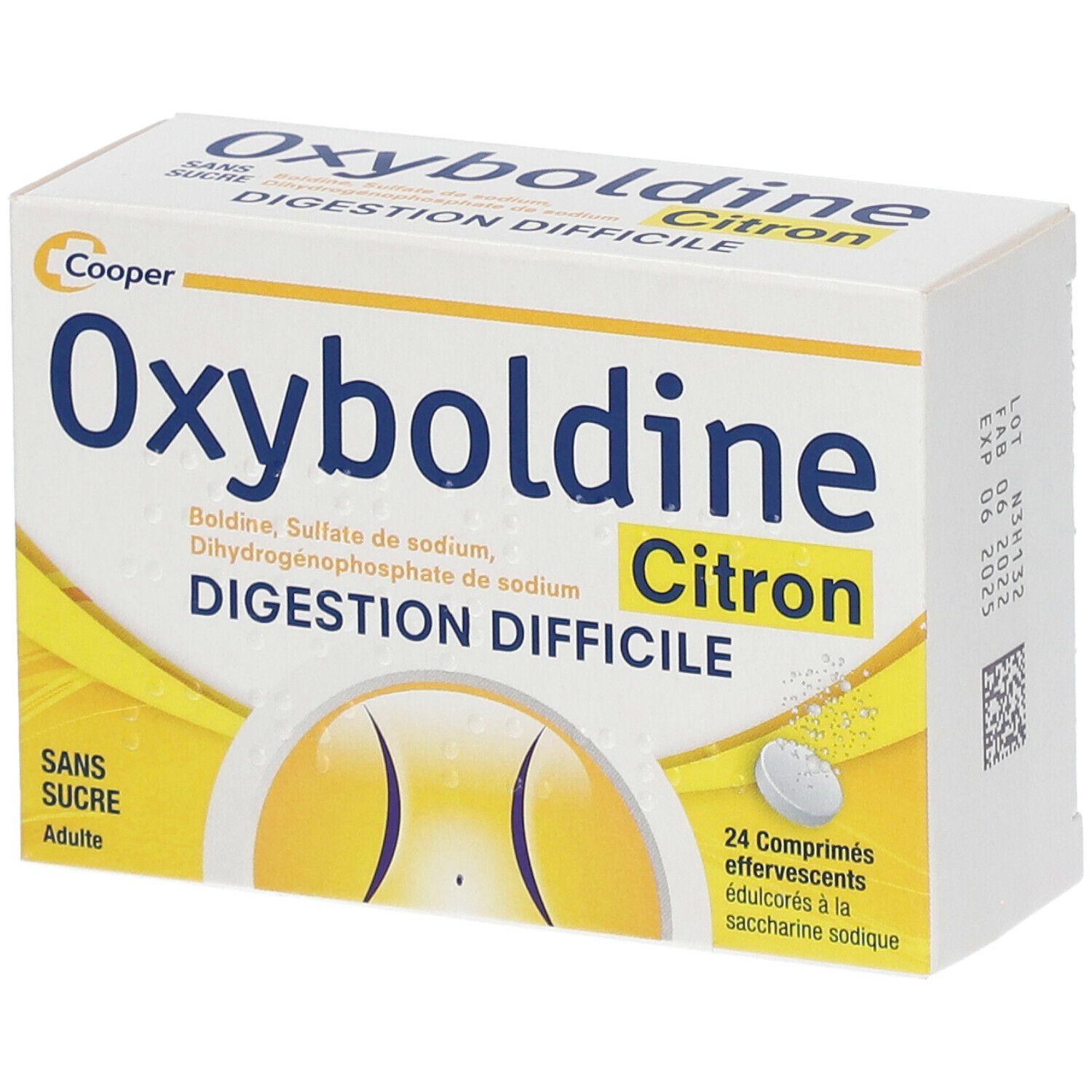 Oxyboldine Citron Sans Sucre
