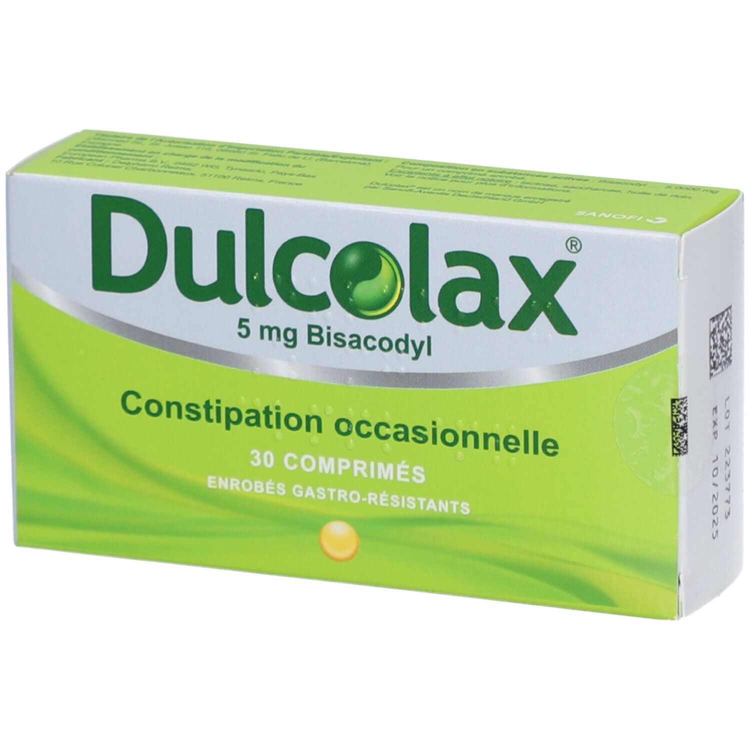 Dulcolax 5 mg, comprimé enrobé gastro-résistant, boîte de 30 (Ip4)
