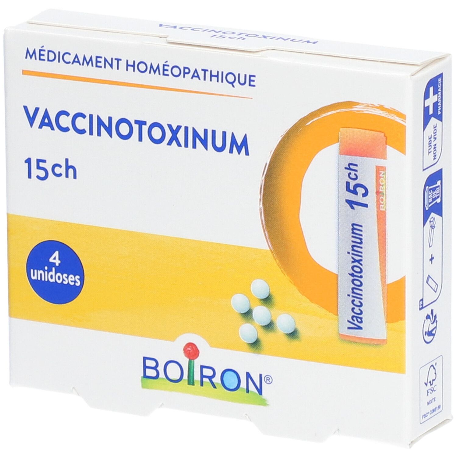 Vaccinotoxinum Boiron 15 CH pack de 4 doses