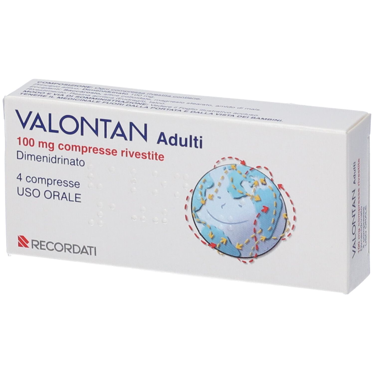 VALONTAN Adulti 100 mg 4 Compresse rivesite