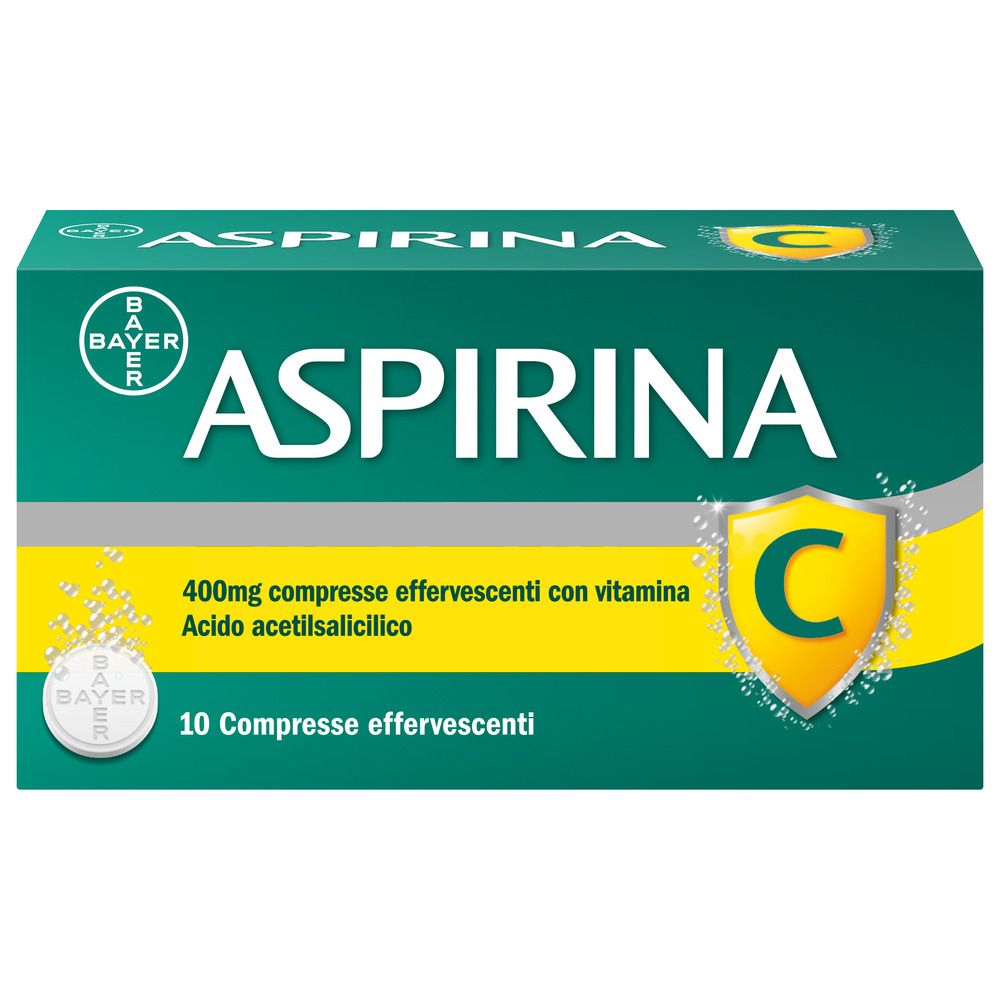 Image of Aspirina C per Raffreddore Febbre e Influenza con Vitamina C Compresse Effervescente