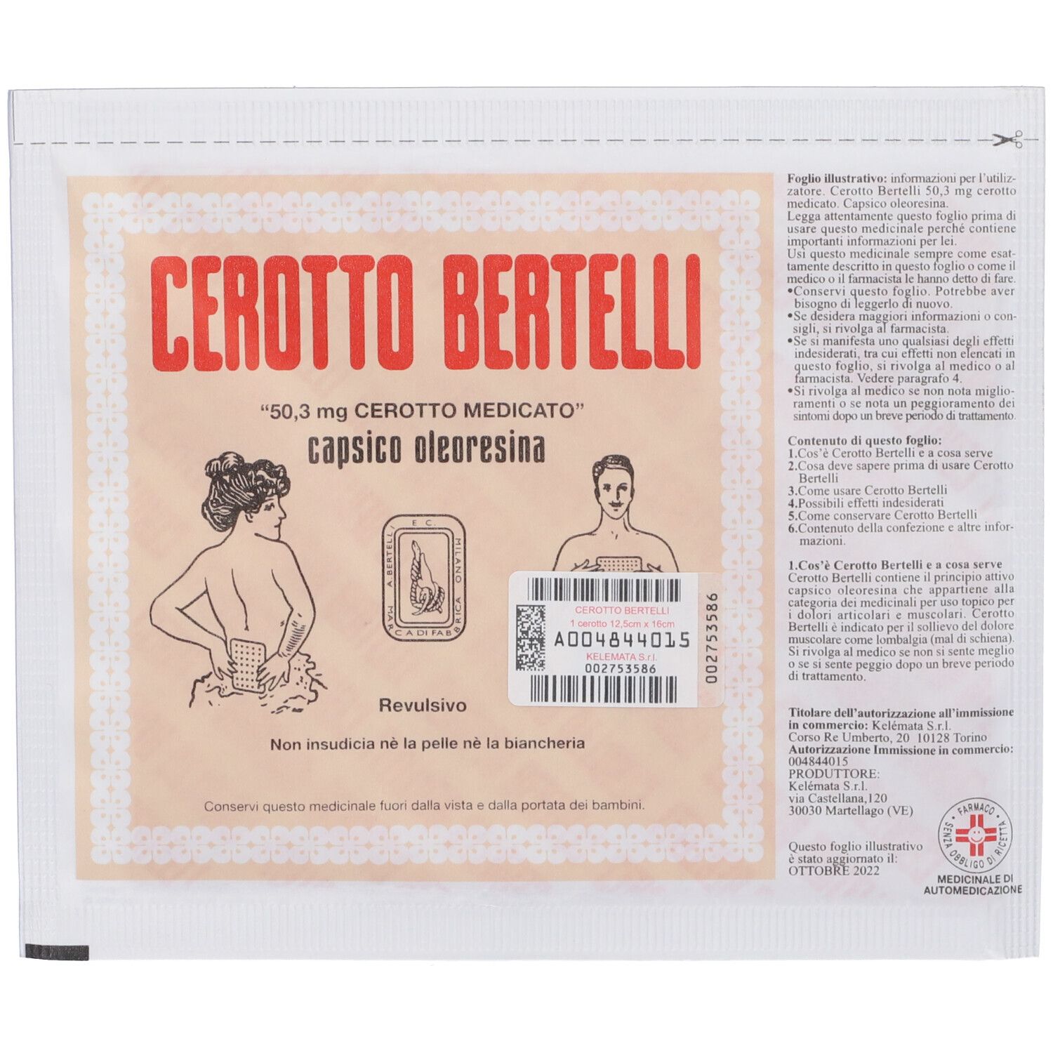 Cerotto Bertelli 50,3 mg cerotto medicato- Risparmia il 15% con il codice: kelemata0926