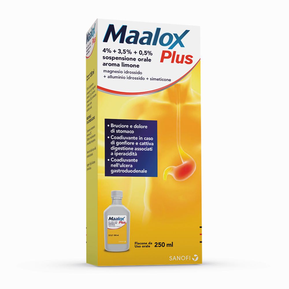 Image of Maalox® Plus 3,65% + 3,25% + 0,5% Sospensione Orale