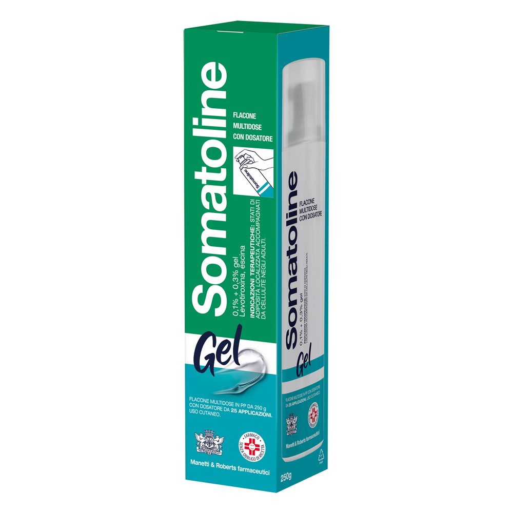 Somatoline 0,1% + 0,3% gel flacone multidose con dosatore